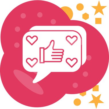 Gibi. Web simgesi basit illüstrasyon