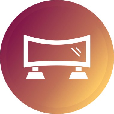 Modern bir bilgisayarın vektör illüstrasyonu