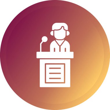 Tıbbi rapor simgesi olan bir adamın vektör çizimi