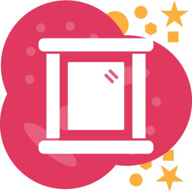 bayrak simgesi, vektör illüstrasyonu