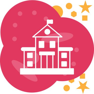 Ev. Web simgesi basit illüstrasyon