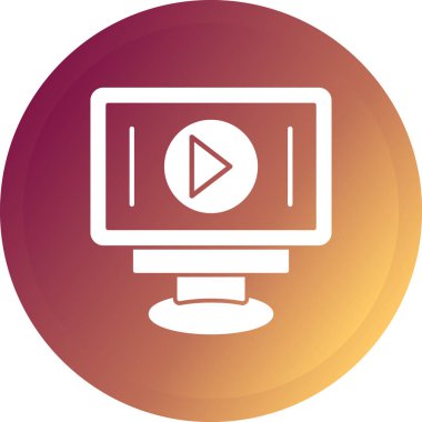 Vektör TV simgesi illüstrasyonu