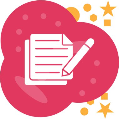 Bir belgenin vektör illüstrasyonu