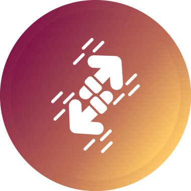 Zinciri tutan uzun bir gölge vektör simgesi