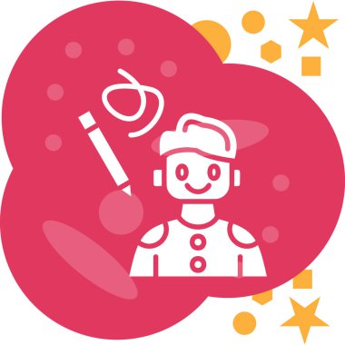 Vektör çizimi, bir robotun simgesi