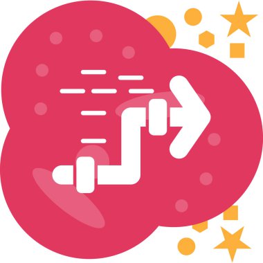 Bulut. Web simgesi basit illüstrasyon