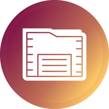 Dosya simgesinin vektör illüstrasyonu