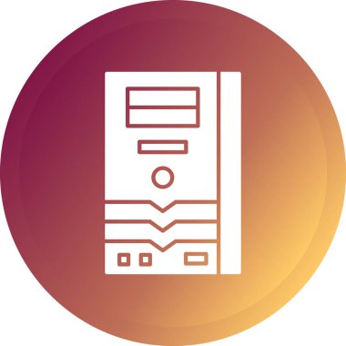 Bir pencere simgesinin vektör illüstrasyonu