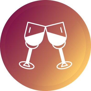 Şarap kadehi vektör çizim