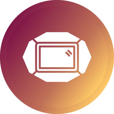 Bir dizüstü bilgisayar simgesinin vektör illüstrasyonu