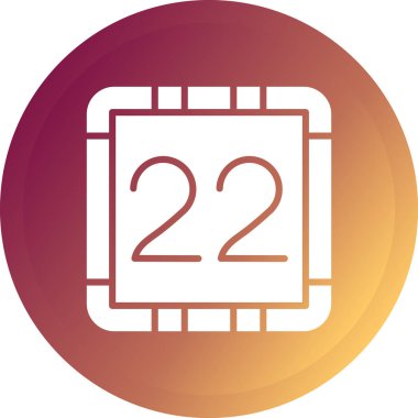 24 saat servis simgesi, vektör illüstrasyonu