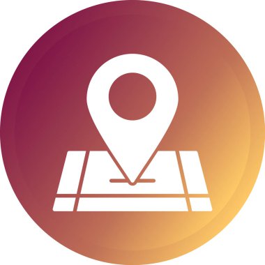 konum pin simgesi vektör illüstrasyonu