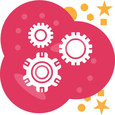 Bulut ayarları vektör illüstrasyonu