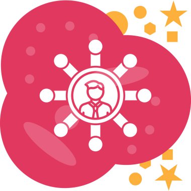 işletme yönetimi konsepti simgesi düz stil