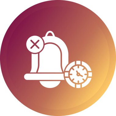 Modern alarm simgesinin vektör çizimi