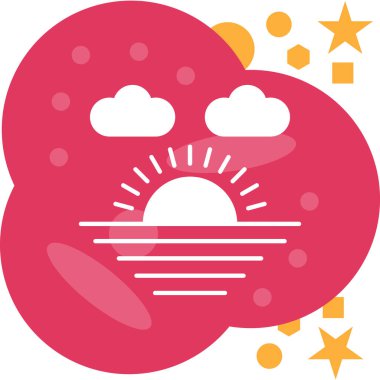 Bulut simgesinin vektör illüstrasyonu