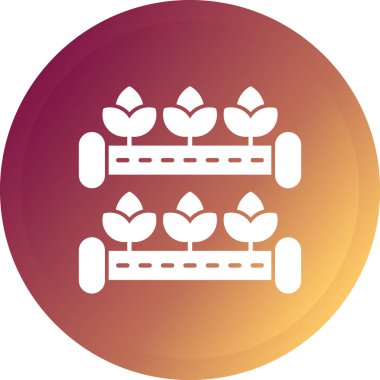 Bir çiftlik simgesinin vektör illüstrasyonu