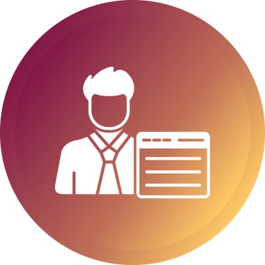 Bir insan simgesinin vektör illüstrasyonu