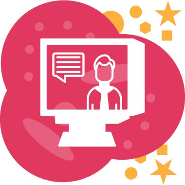 İnternet sohbeti. Basit resimleme