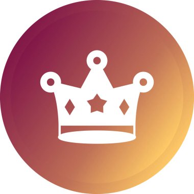 Taç simgesi, vektör illüstrasyonu