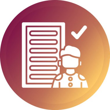 Dizüstü bilgisayarı ve klasörü olan bir kadının vektör çizimi