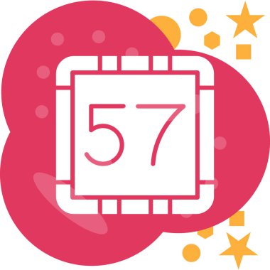 Moda stili izole edilmiş arka gruplandırılmış takvim 65 simgesi