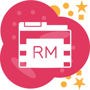 dosya biçimi simgesi, vektör illüstrasyonu