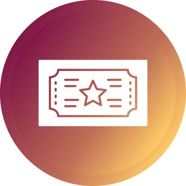 Bir yıldız simgesinin vektör illüstrasyonu