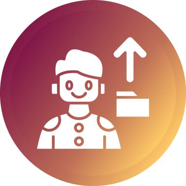 Bir insan simgesinin vektör illüstrasyonu