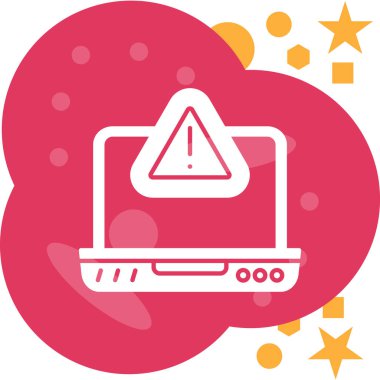 bilgisayar virüsü simgesi, vektör illüstrasyonu