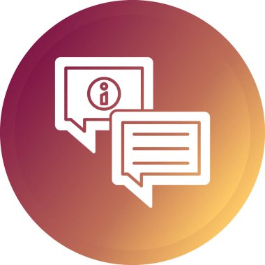 güzel sohbet vektör simgesi