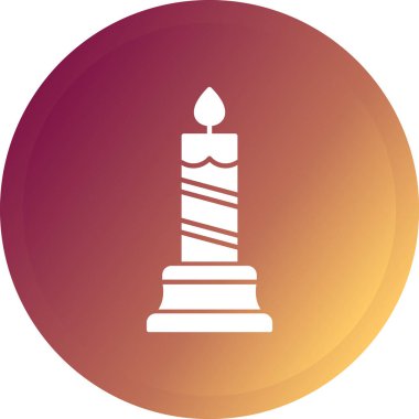 bir mumun vektör simgesi