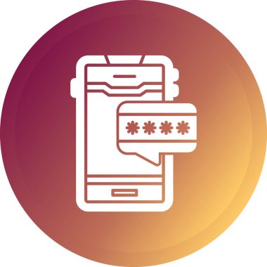 akıllı telefon simgesi vektör illüstrasyonu