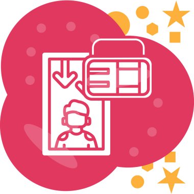 video konferansı, vektör illüstrasyonu