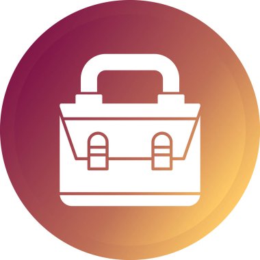 Sırt çantası simgesinin vektör çizimi