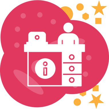 Buzdolabı simgesi, vektör çizimi