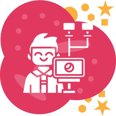 video simgesi vektör illüstrasyonu