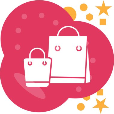 alışveriş poşeti vektör simgesi