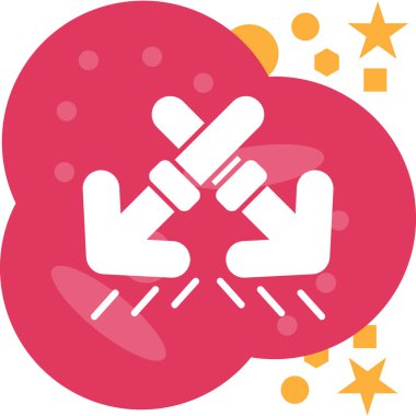 El ele tutuşan kalp vektörü simgesi