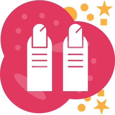 Bir noel yıldızı simgesinin vektör illüstrasyonu