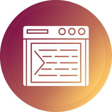 Web simgesi, basit vektör illüstrasyonu