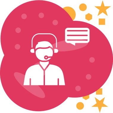 Müşteri Hizmetleri. Vektör illüstrasyonu