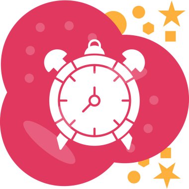 Saat simgesi vektör illüstrasyonu