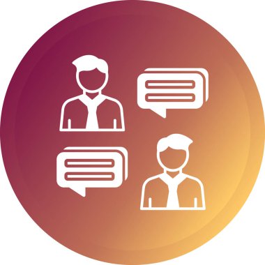 farklı iletişim simgelerine sahip konuşma balonu