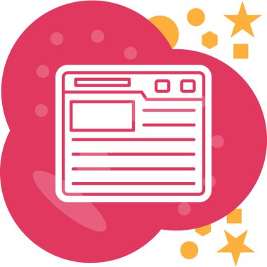 Web tasarımı, basit vektör illüstrasyonu