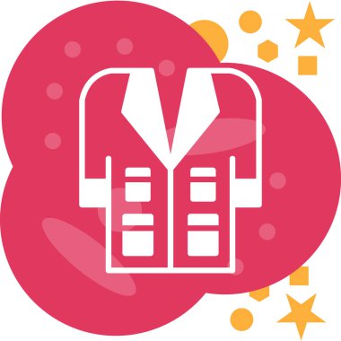 Bir yıldız simgesinin vektör illüstrasyonu