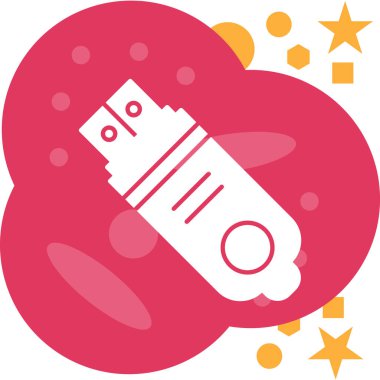 Bebek şişesi. Web simgesi basit illüstrasyon