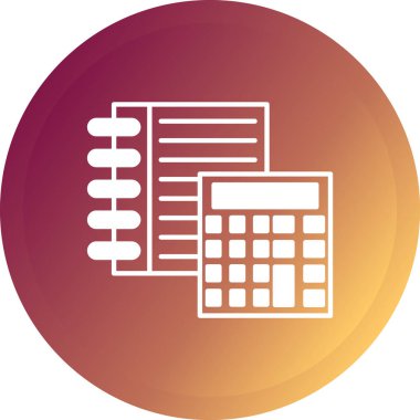 hesap makinesi simgesi, vektör illüstrasyonu