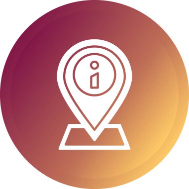 Konum pin simgesinin vektör illüstrasyonu