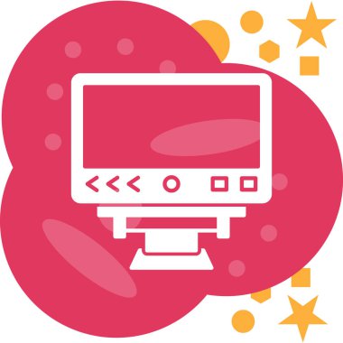 Bulut simgesi vektör illüstrasyonu